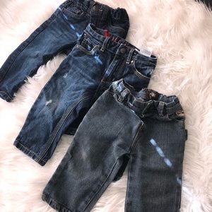3 pairs of 12 month boy jeans